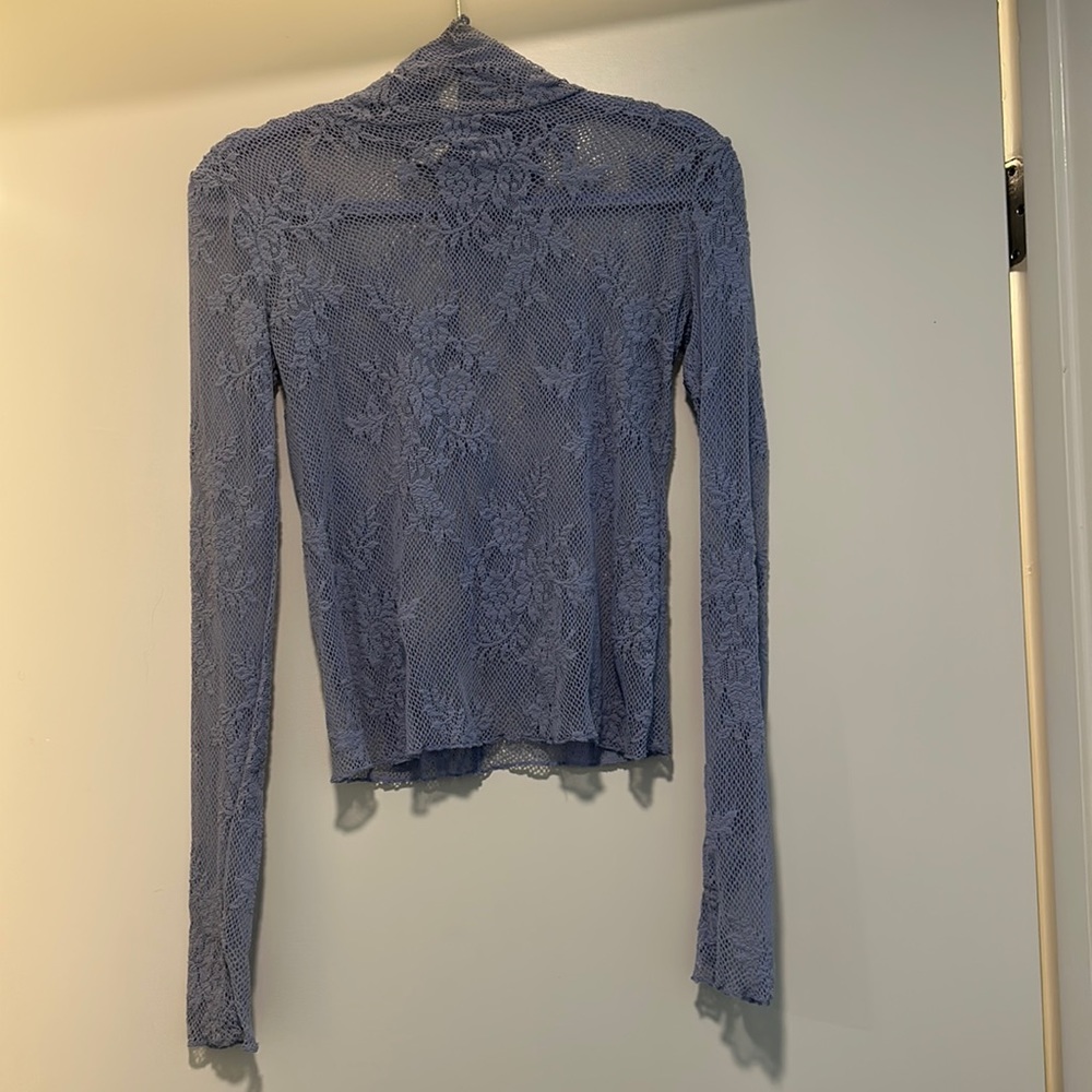 Free People Purple Lace shirt